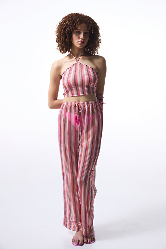 Moi Stripe Multi Colour Pant Moi Stripe Multi Colour Pant - 4