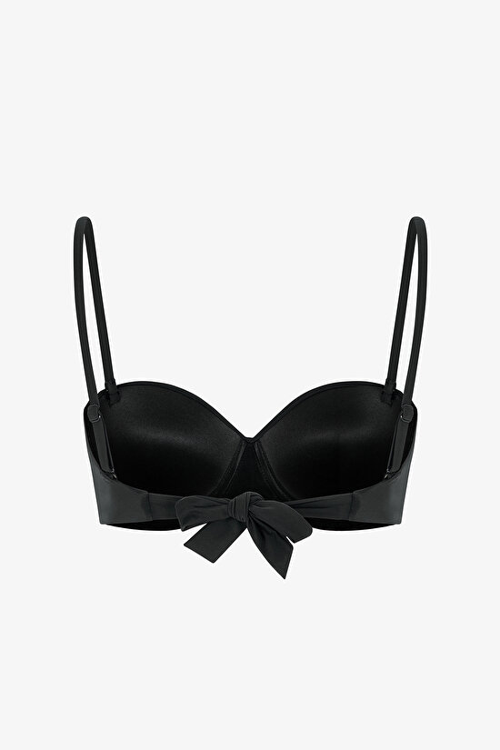 Siyah Straplez Cup Bikini Üstü - 2