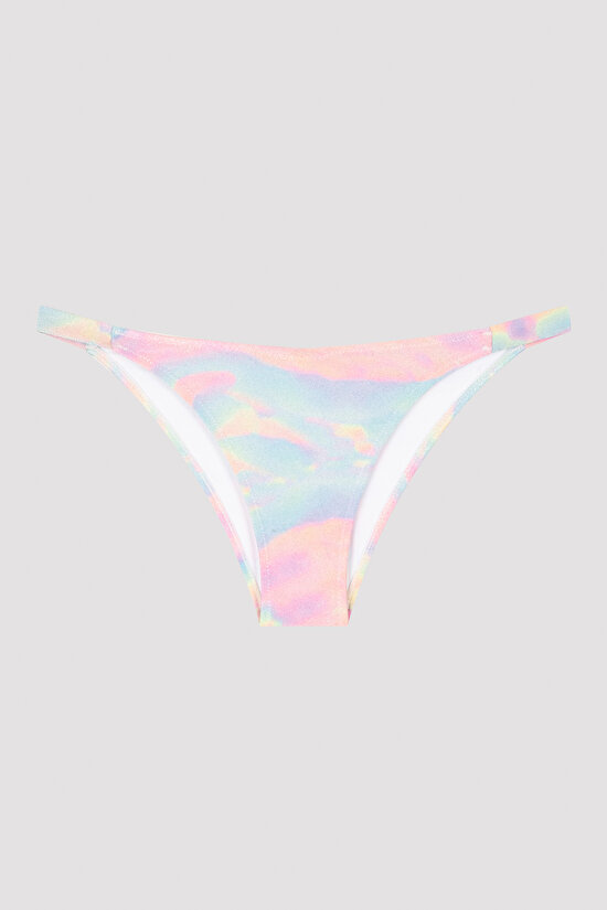 Pastel Renkli Simli Bette Side Bikini Altı - 3