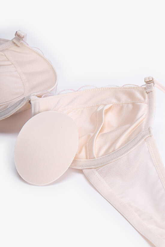 Bej Wow Broderie Sütyen - 3