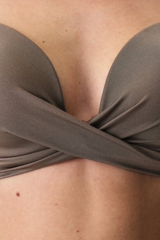 Deve Tüyü Naiara Intense Push Up Destekli Bikini Üstü - 5