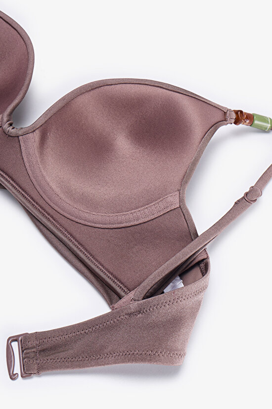 Deve Tüyü Naiara Intense Push Up Destekli Bikini Üstü - 9