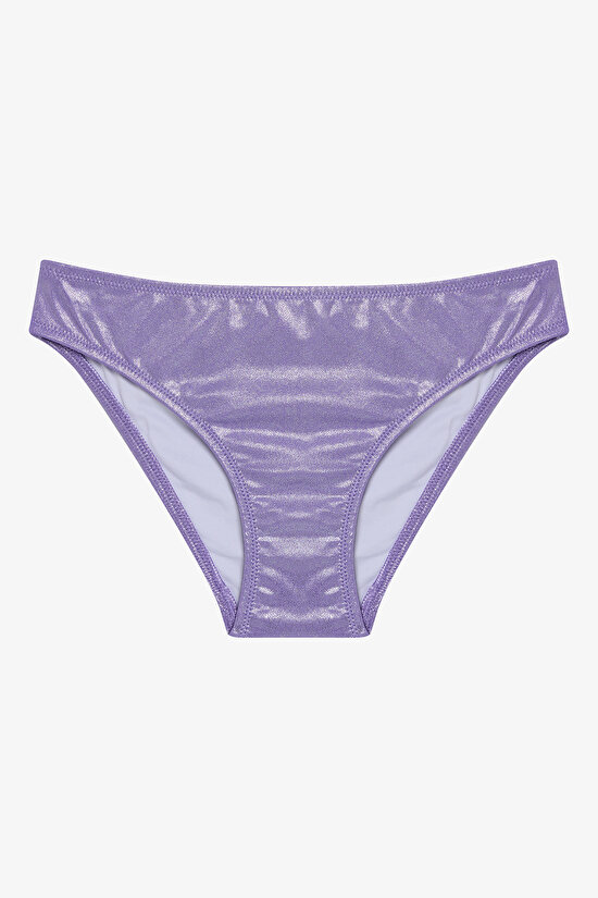 Girls Shiny Halter Lilac Bikini Set Girls Shiny Halter Lilac Bikini Set - 3