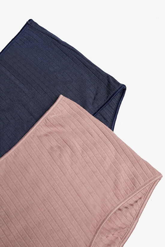 Modal Ribbed 2in1 Multi Colour Boyshort - 3