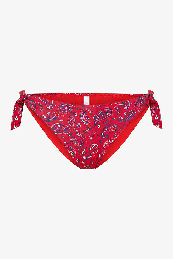 Etnik Desenli Tokalı Bandana Brazilian Bikini Altı - 5