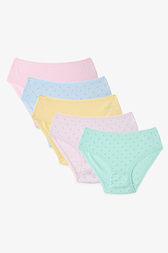 Multicolor Girls Macaron 5in1 Slip - 2