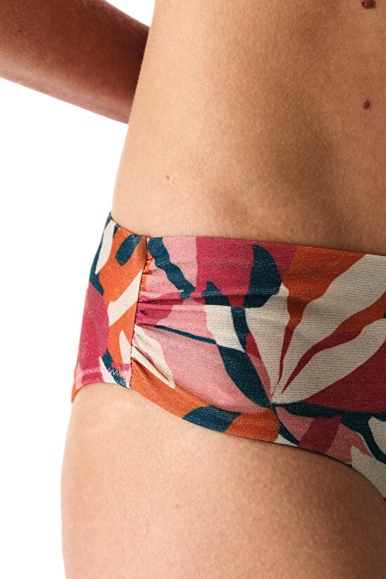 Renkli Brayana Büzgülü Bikini Altı - 3