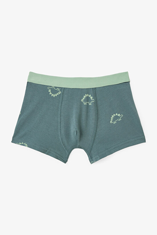 Erkek Çocuk Contour Dino Dinozor Desenli 3'lü Boxer Erkek Çocuk Contour Dino Dinozor Desenli 3'lü Boxer - 4