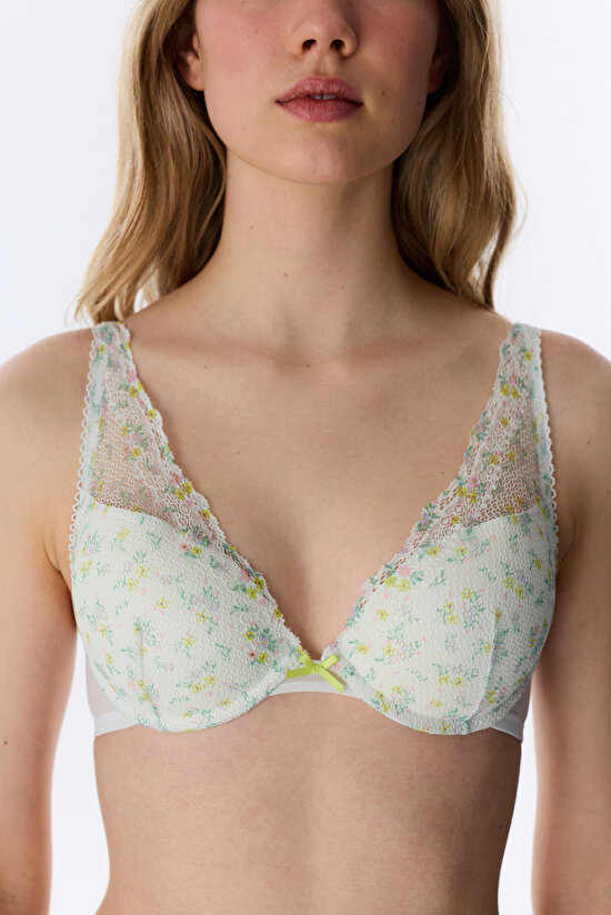 Light Mint Freya Floral Bra - 2