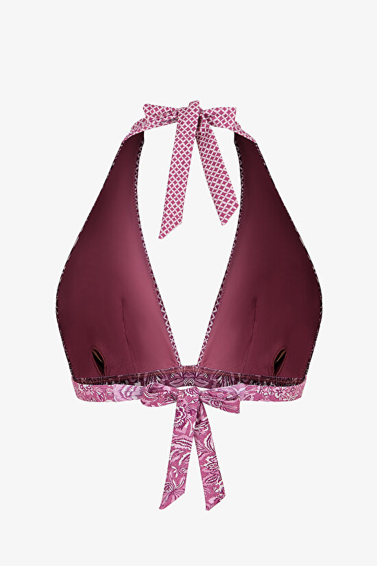 Renkli Rosa Deep V Bikini Üstü - 7