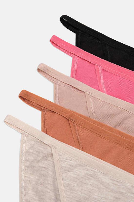 Earth Tones Strappy 5in1 Multi Colour Slip - 7