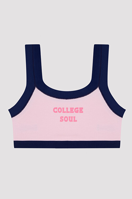 Girls College Soul 2'li Sports Bra - 2