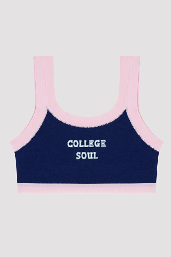 Girls College Soul 2'li Sports Bra - 3