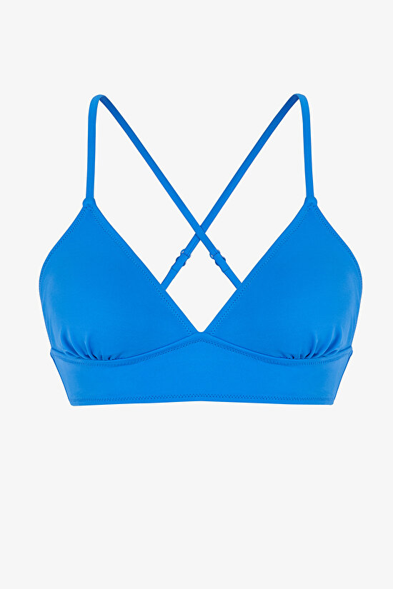 Okyanus Mavi Bralet Bikini Üstü - 6