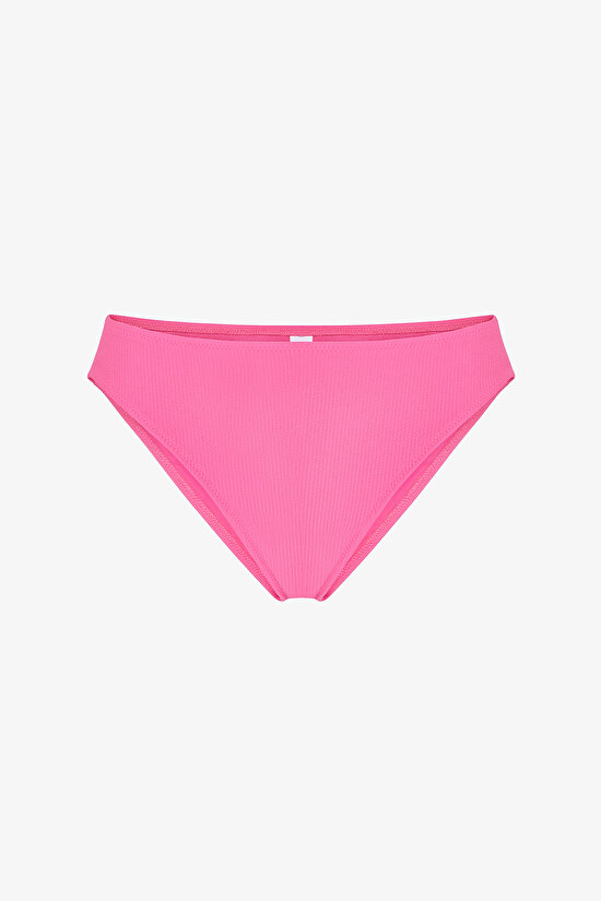 Bright Pink Nena Slip Bikini Bottom - 4