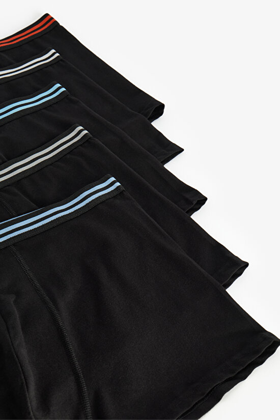 Man Multicolor Solid Black Multi Boxer - 2