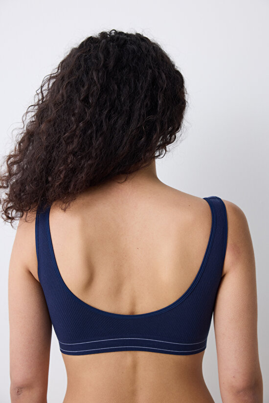 Seamless Lacivert Üst - 4