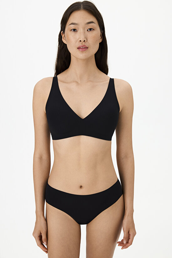 Siyah Fit Decolette Sütyen - 3