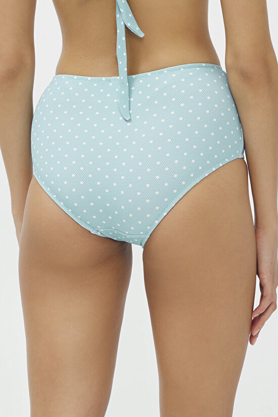 Mint Green Nora High Ruffle Bikini Bottom - 3