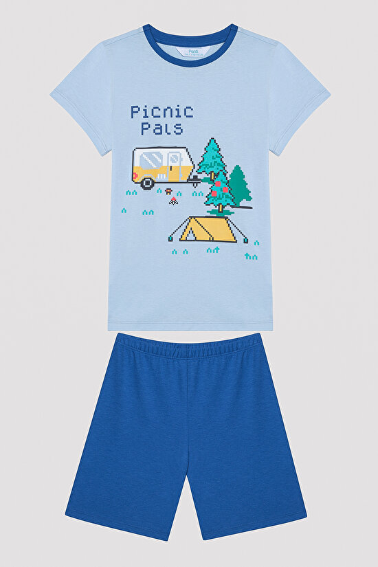 Erkek Çocuk Camping Çok Renkli 2li Pijama Takımı - 2