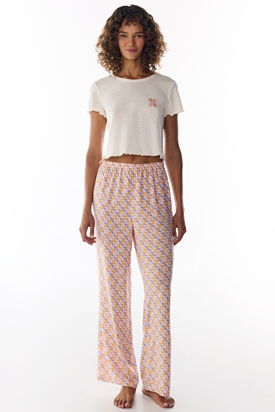 Sleep Mode Retro Print Pyjama Bottoms - 3