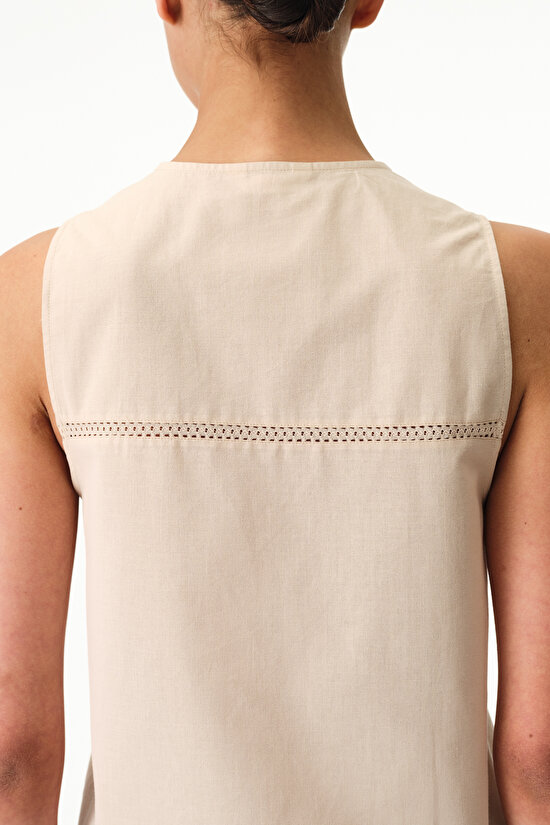 Beige Belle Pants Pajama Set - 6