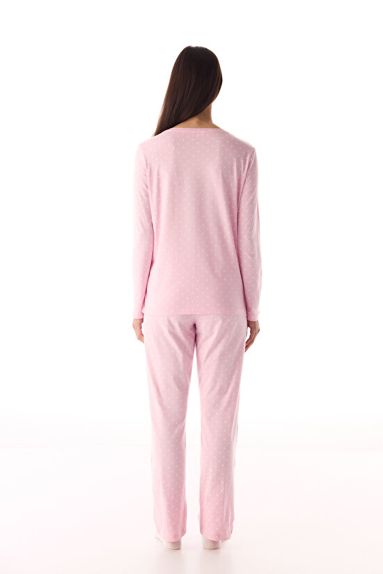 Pembe Sleepy Hug Pantolon Pijama Takımı - 4