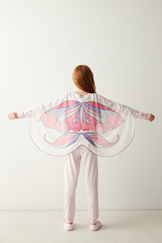 Kız Çocuk Fairy Wings Uzun Kollu Pijama Takımı - 4