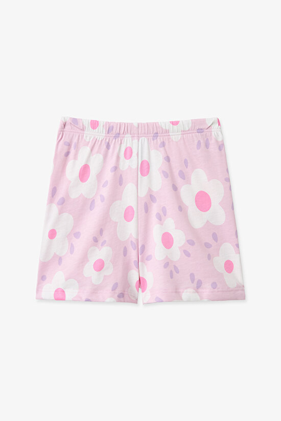 Lila Kız Çocuk Floral Whispers 2'li Pijama Takımı - 7