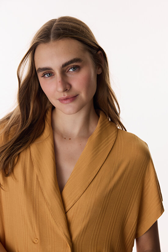 Cinnamon Margot Solid Rib Pants Pajama Set - 3