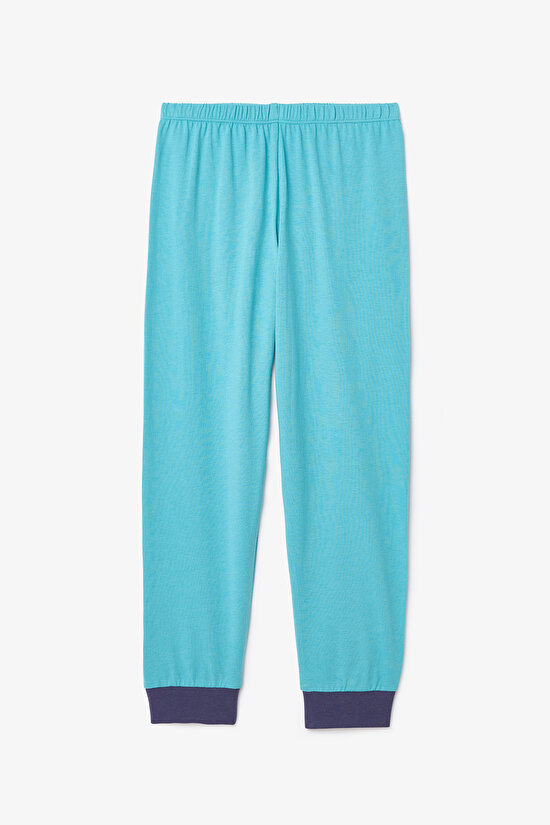 Erkek Çocuk Juggler Slogan Baskılı Pamuklu Uzun Kollu 2'li Pijama Takımı - 7