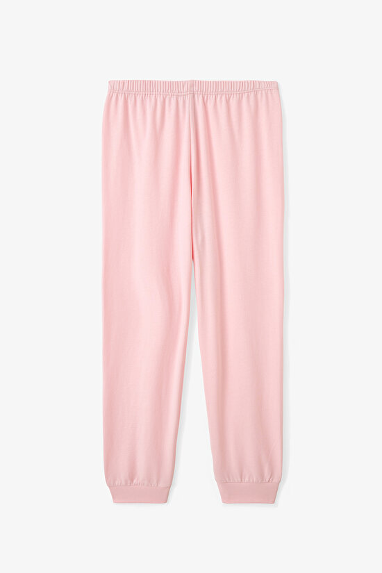 Kız Çocuk Pawfectly Leopar Desenli Pamuklu 2'li Uzun Kollu Pijama Takımı - 4