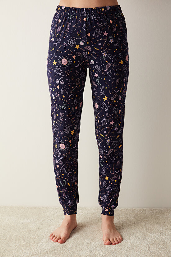 Zodiac Lacivert Pantolon Pijama Altı - 1