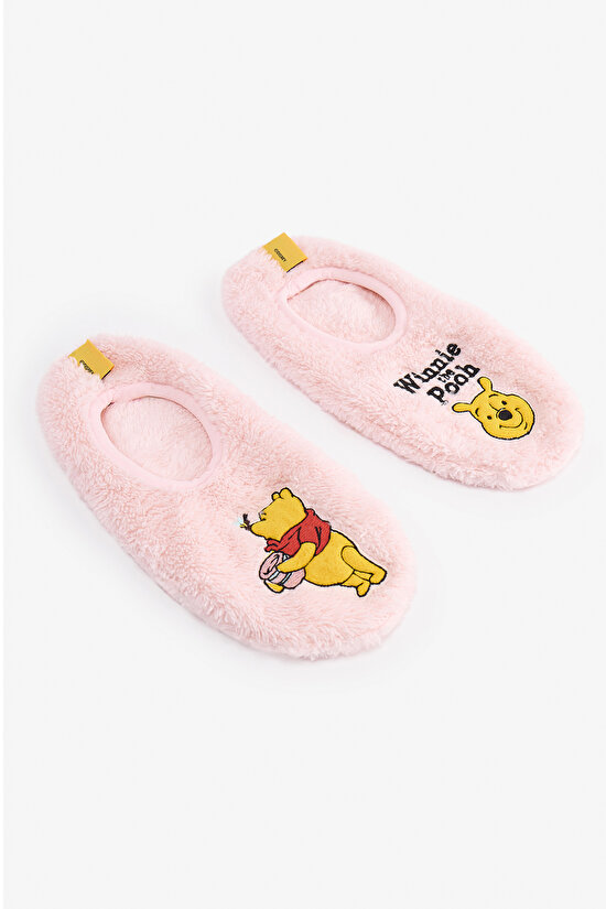 Pembe Winnie The Pooh Ayı Desenli Çetik - 3