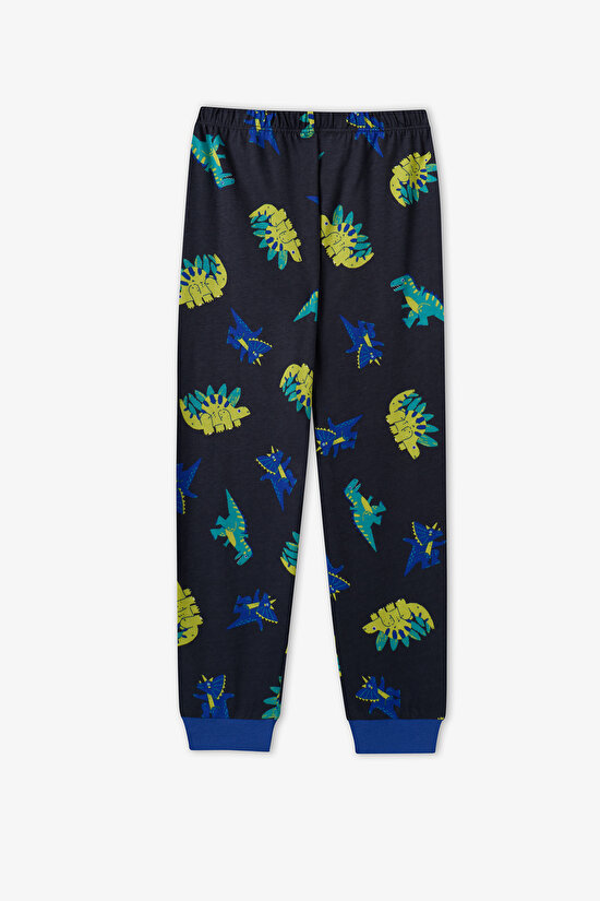 Erkek Çocuk Roarsome Pamuklu Uzun Kollu Pijama Takımı - 3