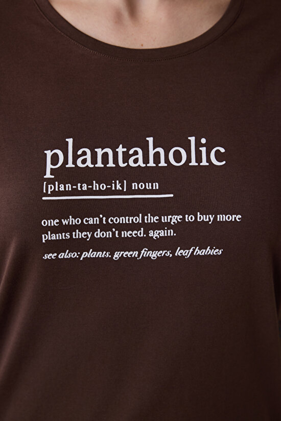 Plantaholic Pamuklu  Pantolon Çok Renkli Pijama Takımı - 3