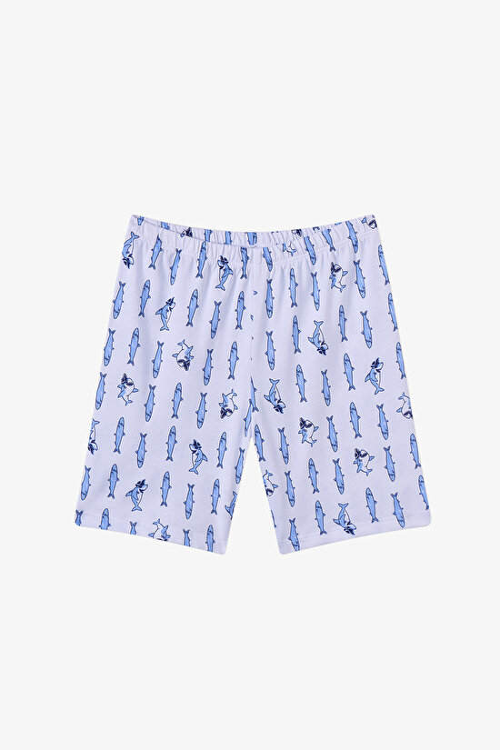 Blue Boys Fishy Friends 2in1 Pajama Set - 7