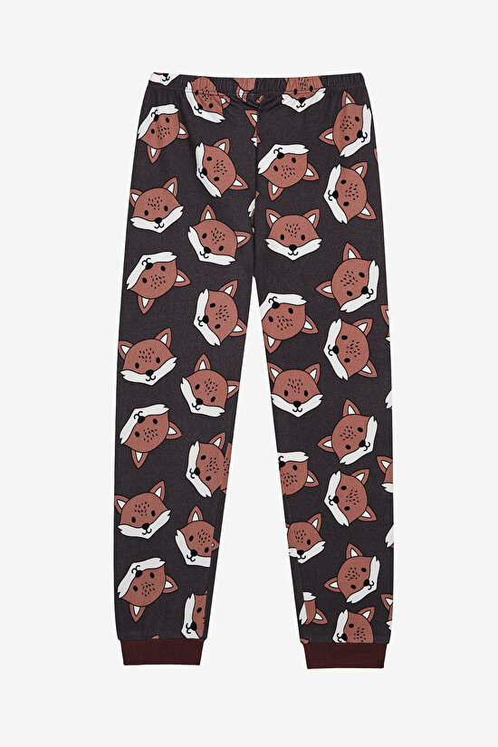 Boys Fun Fox Green  PJ Set - 6