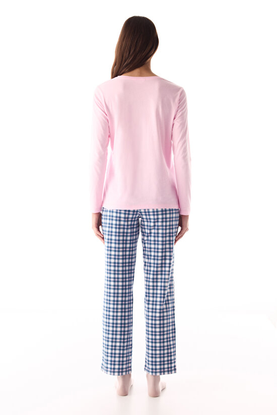 Pembe Carrot Cake Pantolon Pijama Takımı - 4