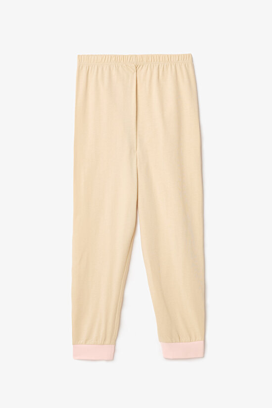 Kız Çocuk Cowboy Goose Çiçekli Uzun Kollu Pamuklu 2'li Pijama Takımı - 6