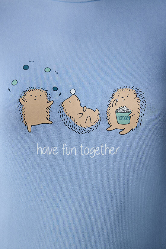 Have Fun Açık Mavi Pijama Üstü - 4