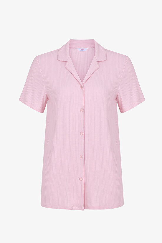 Pembe Alia Pink Gömlek Pantolon Pijama Takımı - 2