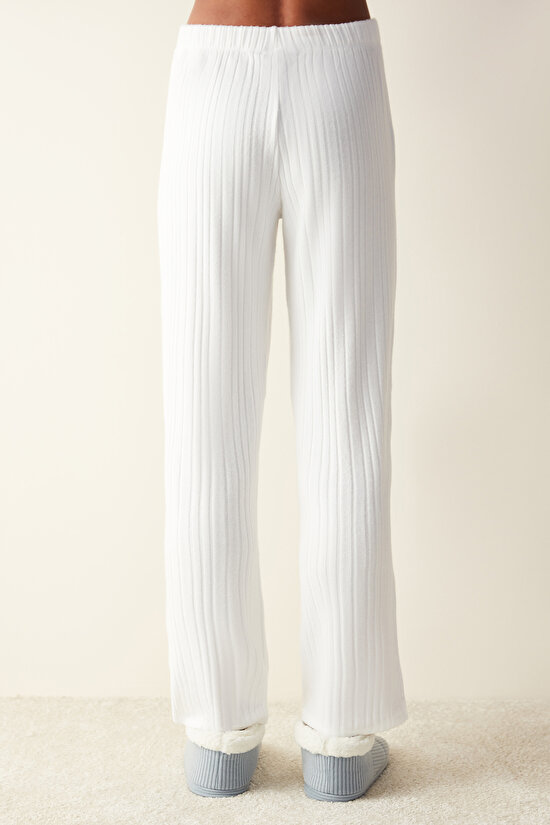 Moon Yoga Kırık Beyaz Pantolon Pijama Altı - 3