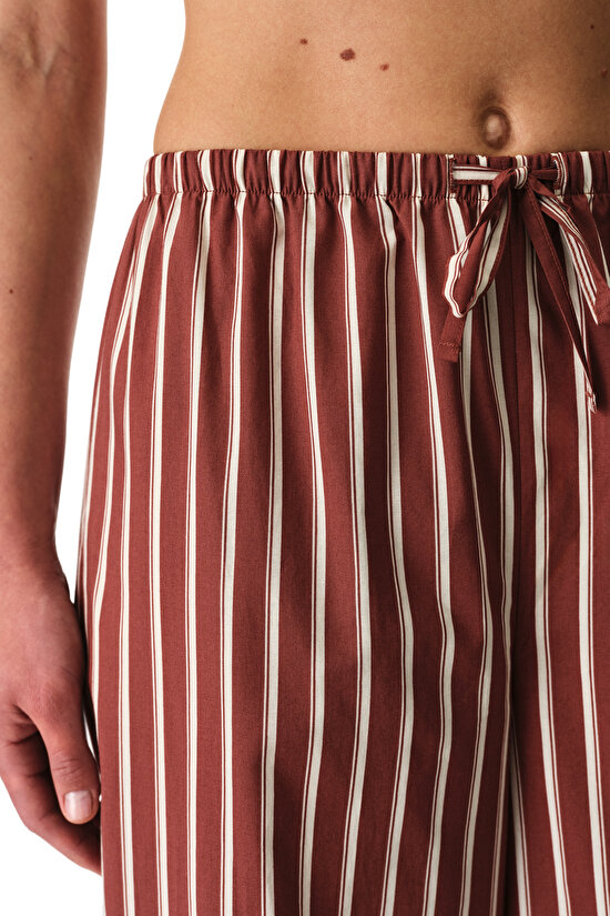 Bordo Sisterhood Pamuklu Pantolon Pijama Altı - 3