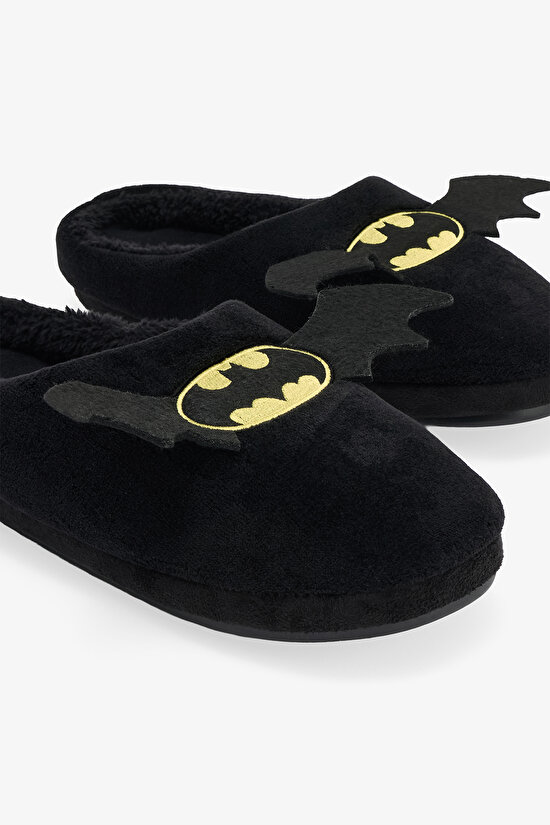 Black Batman Man Embroidered Home Slippers - 3