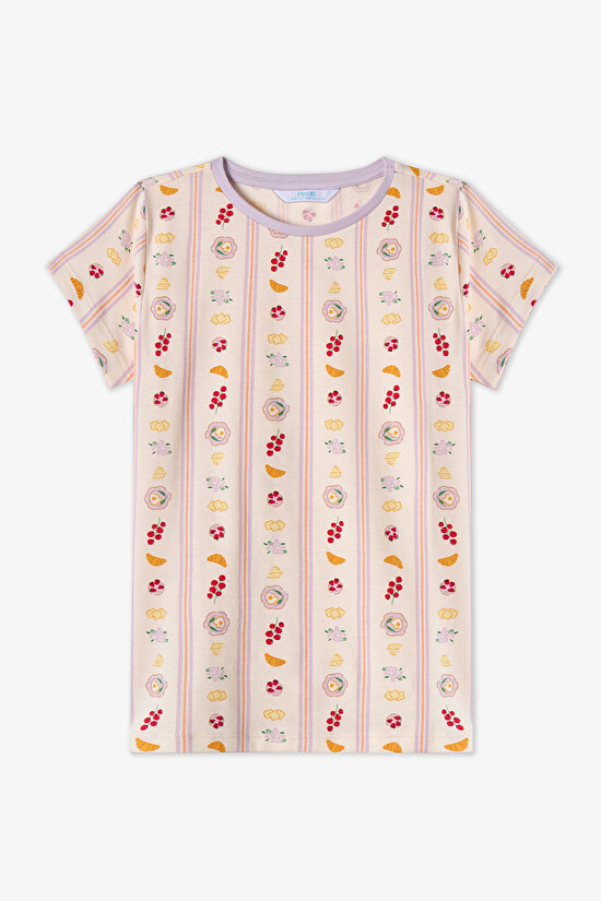 Lilac Girls Picnic 2in1 Pajama Set - 6