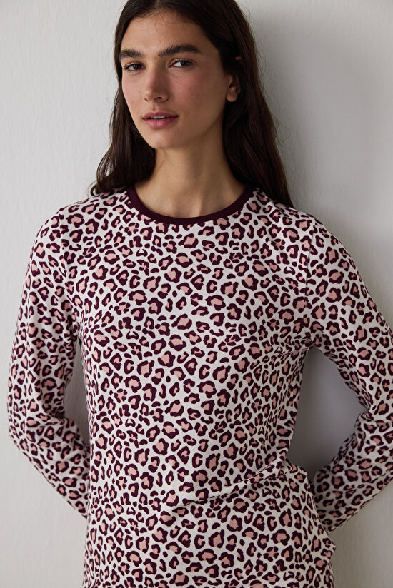 Multi Color Cool Leopard Pant PJ Set - 2