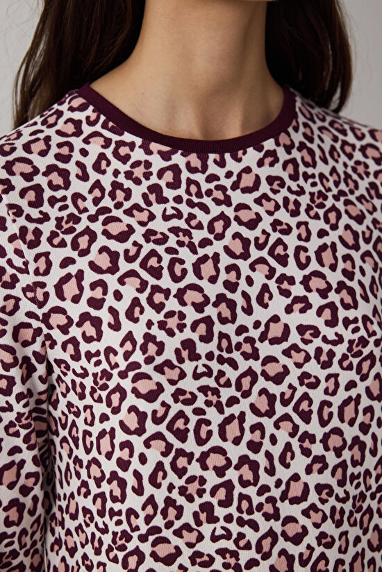 Multi Color Cool Leopard Pant PJ Set - 3