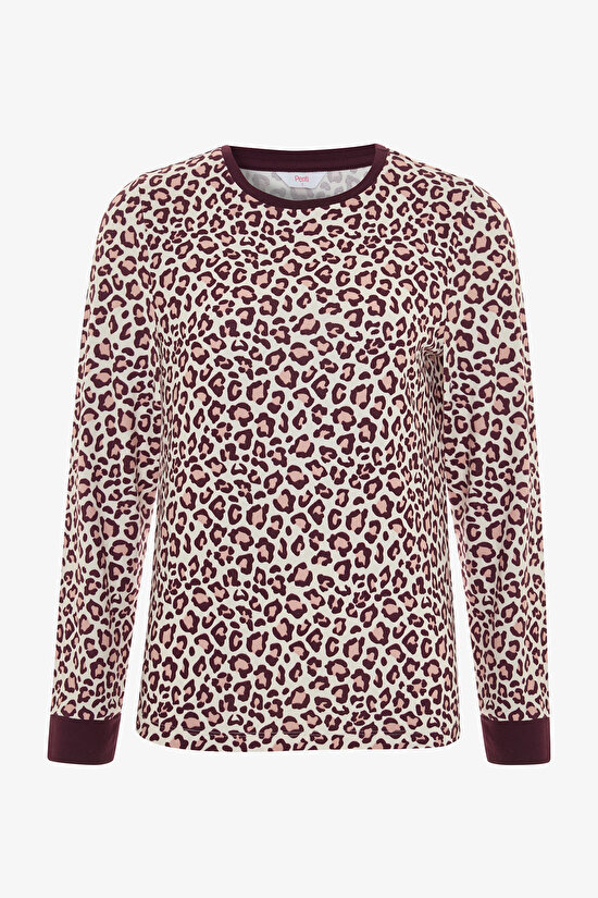 Multi Color Cool Leopard Pant PJ Set - 6