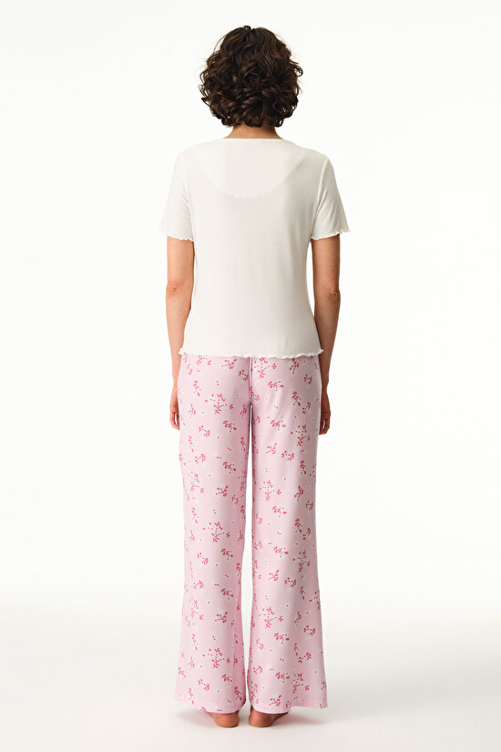 Pink Chloe Pants Pajama Set - 3